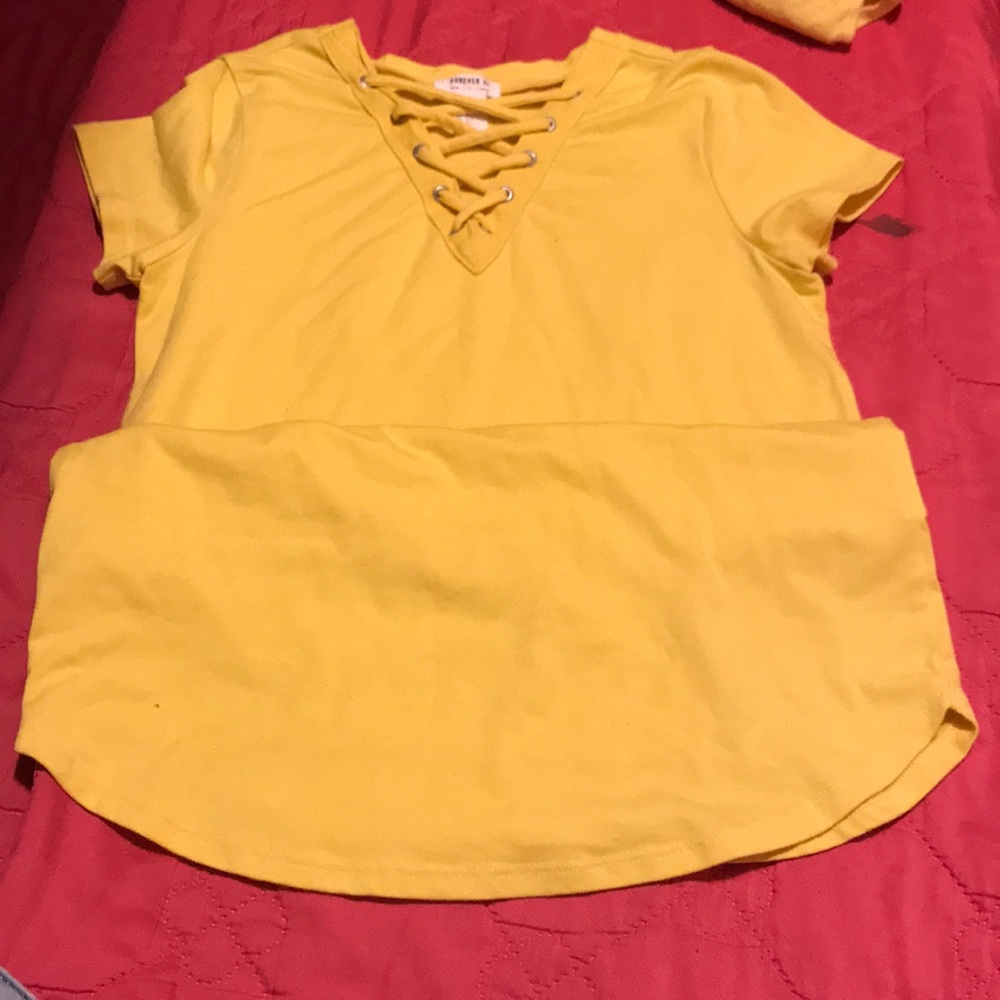 Yellow long shirt